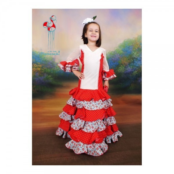 Traje de flamenca Outlet. Modelo Alheli talla 6