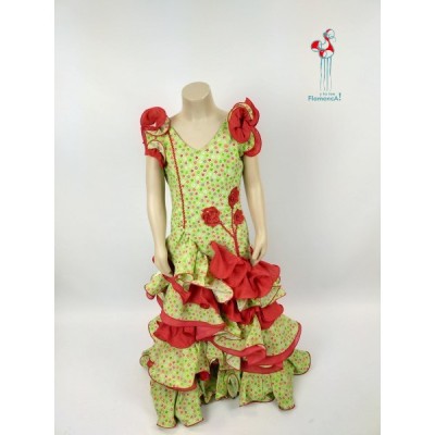 Traje de flamenca Outlet. Modelo Duende Talla 9