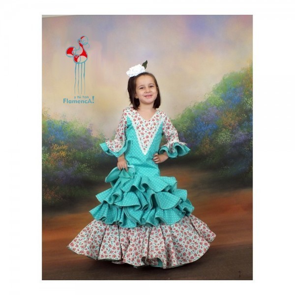 Traje de flamenca Outlet. Modelo Geraneo talla 6