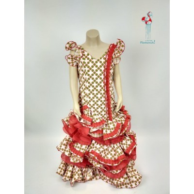Traje de flamenca Outlet. Modelo Nardo Talla 9