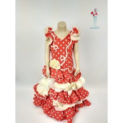 Traje de flamenca Outlet. Modelo Serenata Talla 9