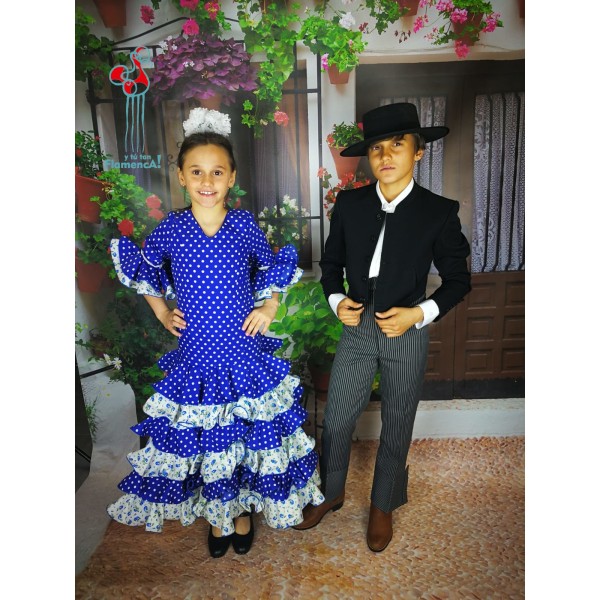 Traje de flamenca Outlet. Modelo Alheli talla 7