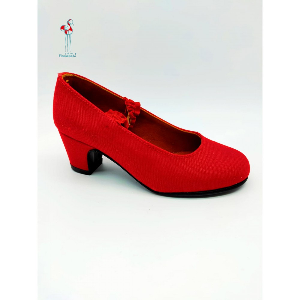 Comprar Zapatos Flamenca Niña Rojo ▷baratos◁ ZapatitosDeAlba