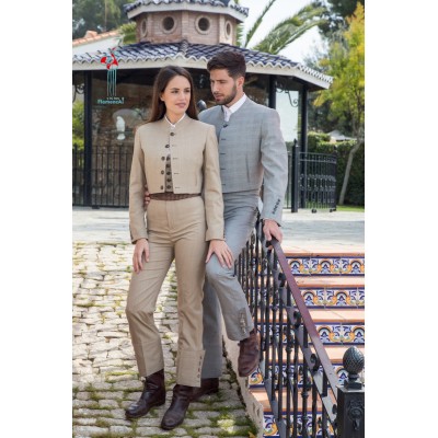 Traje campero príncipe de Gales.