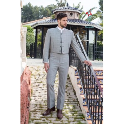 Traje campero Príncipe de Gales combinado