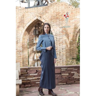 Traje campero Venecia coderas combinado