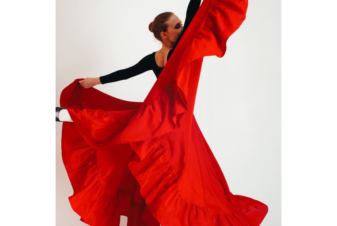 faldas flamencas de la feria del Rocío